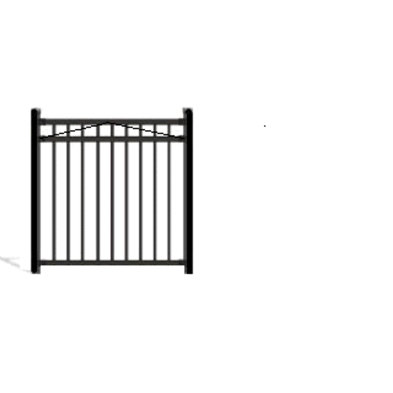 PALACE Aluminum Fence Matching Gates Pool 3 Rail, 3/4/