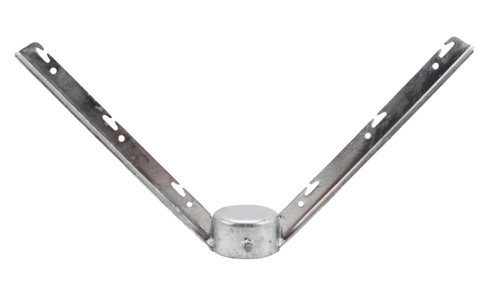 Fence Corner Barb Wire Arm - 6 wire - chain link fence 2-1/2", 3". 4" Posts sizes