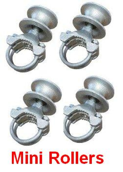 Mini Cantilever Rollers for 1-5/8" Gate Frame 2-1/2" Posts, Set of 4. Mini Cantilever Rollers for 1-5/8" Gate Frame 2-1/2" Posts, Set of 4.