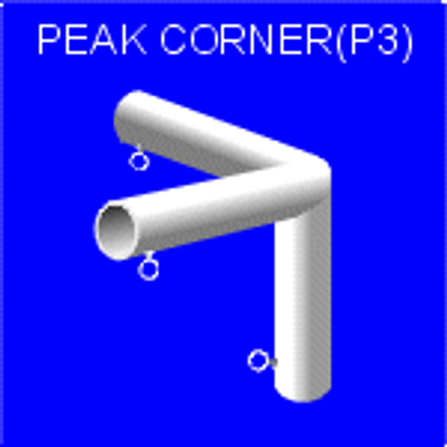 Peak Corner, P3, P3HI, P3DW, Shelter & Canopy Parts and Fittings Peak Corner, P3, P3HI, P3DW, Shelter & Canopy Parts and Fittings
