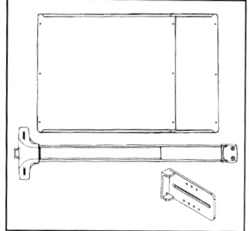 Standard "Detex" Exit Bar kit without Lock-Box