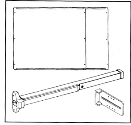 Standard Exit Bar kit - No Lock Box