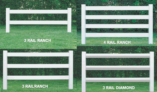 Vinyl Ranch Railing, Post & Rail, Horse Fence Rail Vinyl Ranch Railing, Post & Rail, Horse Fence Rail