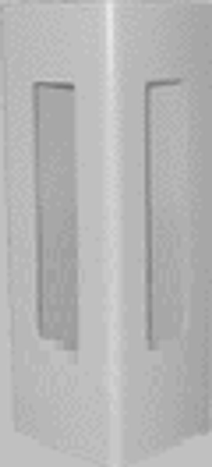 White Vinyl Privacy Fence5" SQ Routed Corner Post for 7" Rail White Vinyl Privacy Fence5" SQ Routed Corner Post for 7" Rail