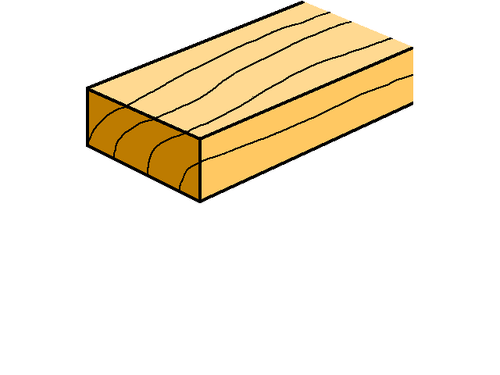 Wood Guard Rail 4" Wood Guard Rail 4"