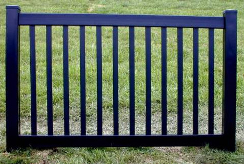 Black Vinyl Fence 4 ft  x 6ft BSL-60 Black Vinyl Fence 4 ft  x 6ft BSL-60