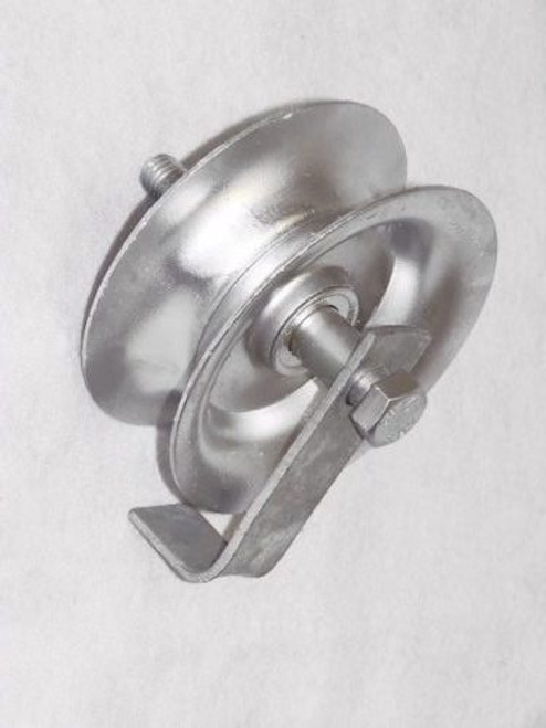 Rolling Gate Track Wheel.  Pressed Steel Wheel for Chain link Rolling gates
 Rolling Gate Track Wheel.  Pressed Steel Wheel for Chain link Rolling gates