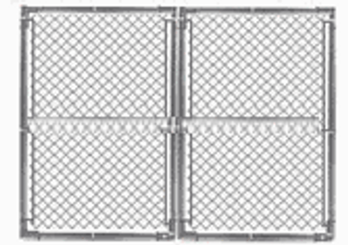 5 ft x 10 ft Wide Opening Double Drive Gate Kit 1-3/8" Frame