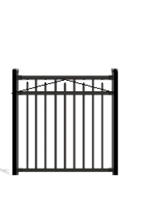PALACE Aluminum Fence Matching Gates Pool Court 3 Rail PALACE Aluminum Fence Matching Gates Pool Court 3 Rail