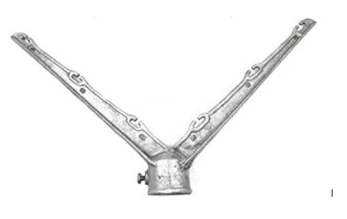 Barb Arm - Corner - 6 wire - Malleable - Chain link fence