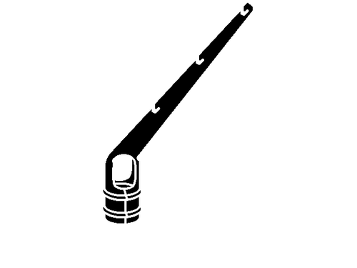 Black Fence Barb Wire Arm