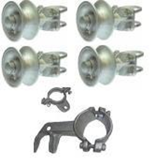 Fence Gate Roller - Cantilever Slide Gate Rollers set of 4 and Latch Fence Gate Roller - Cantilever Slide Gate Rollers set of 4 and Latch