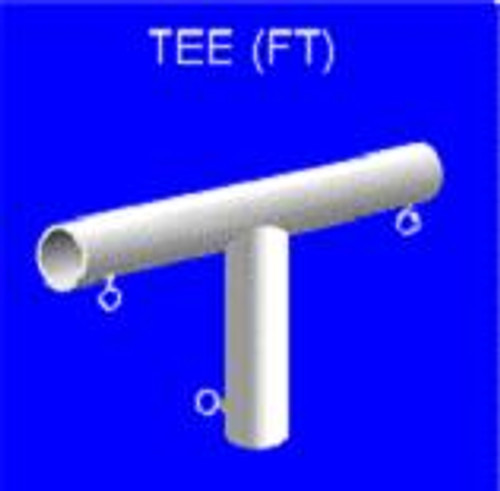 Canopy Parts Flat Tee FT-90 deg Canopy Parts Flat Tee FT-90 deg