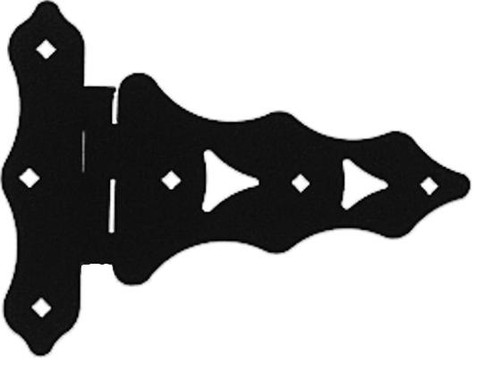 Wood Gate Hinge 8" Traditional Heavy BLACK