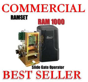 Commercial Slide Rolling Gate Electric Opener Standard duty Ramset