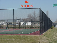 10ft tall Tennis Court Chain Link Fence System, Includes 1-5/8" Top Rail, 1-3/4" x 9ga x 10ft tall Tennis Mesh and Hardware. Price is per ft. Enter total footage in Qty