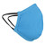 Reusable face mask - light blue - side