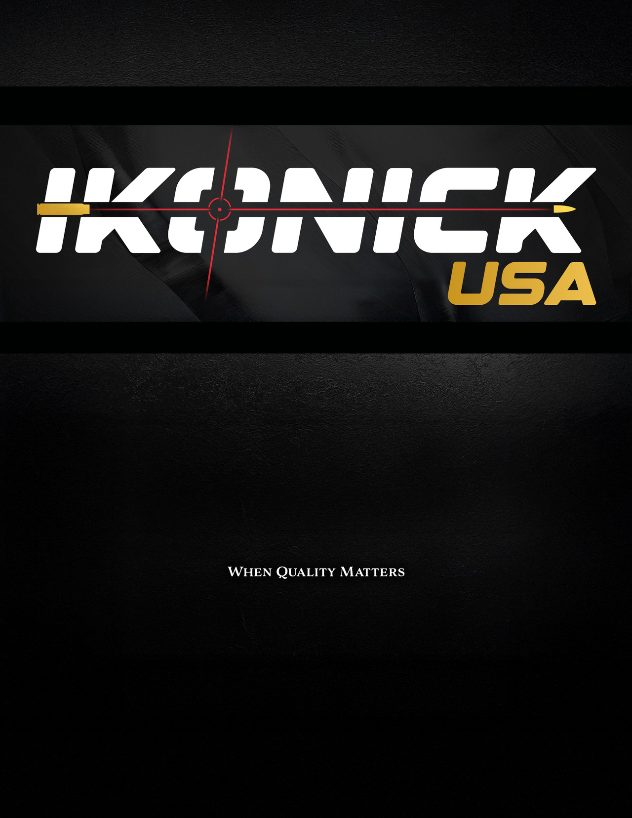 Ikonick USA 2026 catalog cover: the Ikonick USA logo on black with the tagline When Quality Matters