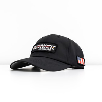 Black Athletic Patch Hat