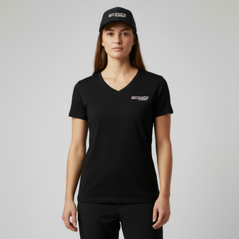 No One To Save You - V-Neck Womens-Black