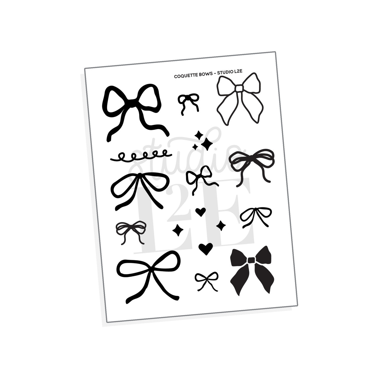 Coquette Bows Clear Photopolymer Stamp Set By Studio L2E coquette-bows-clear-photopolymer-stamp-set-by-studio-l2e