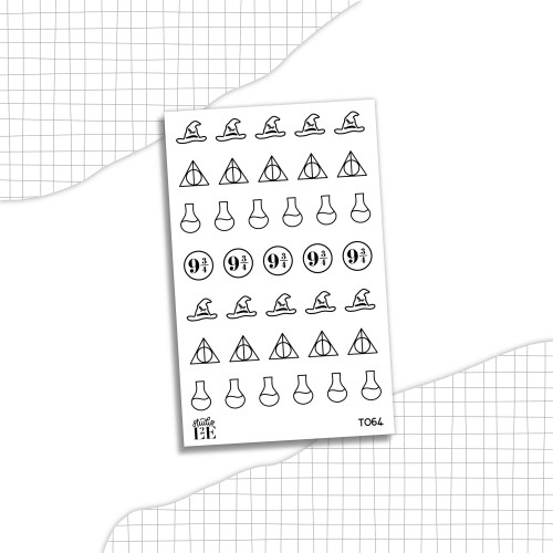 Mini House icon planner stickers