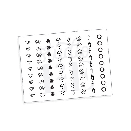 Big Bold Alphabet planner stamps by STUDIO L2E