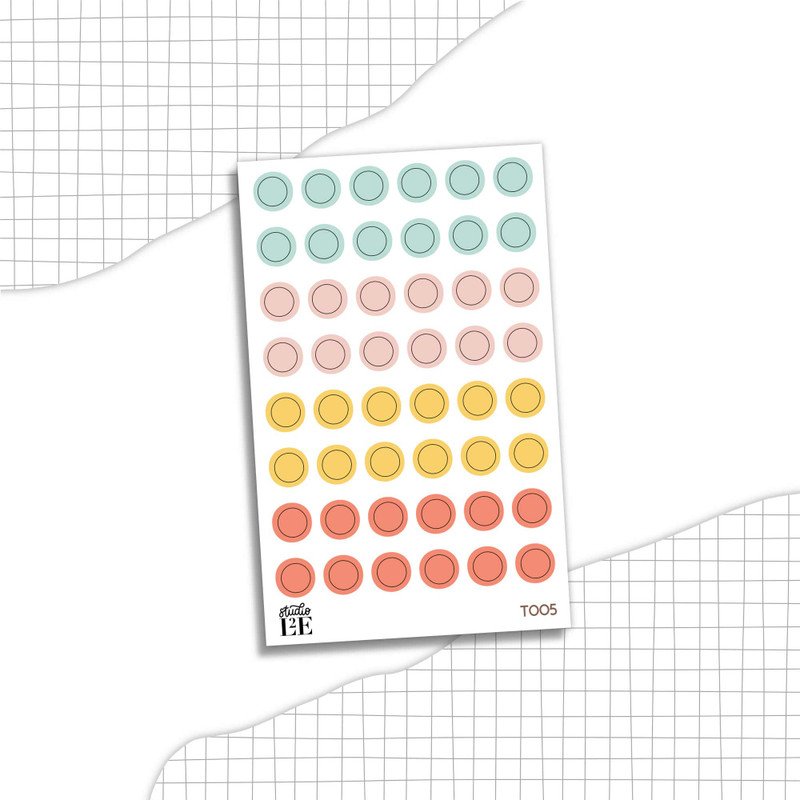 Transparent Mini Dot planner stickers
