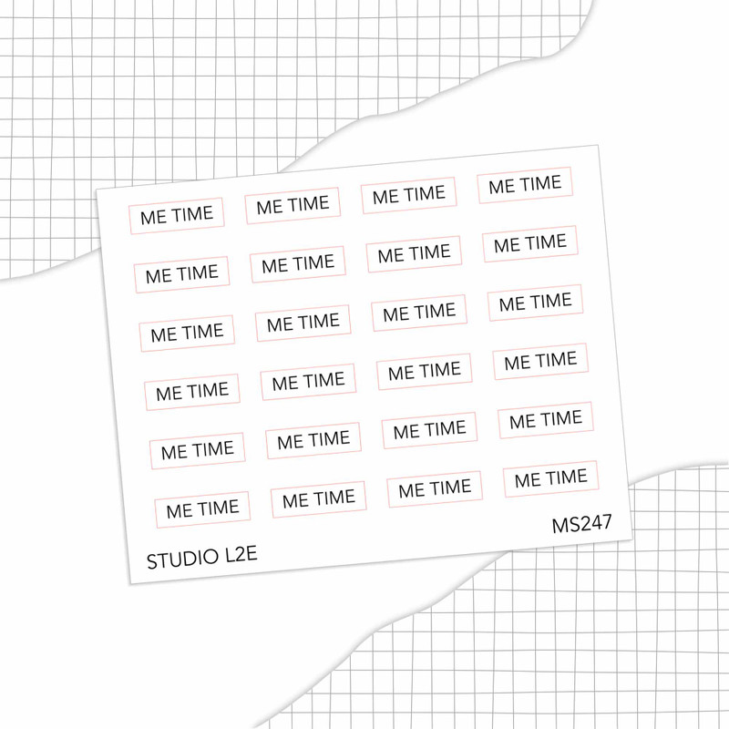 Me Time Minimal Text