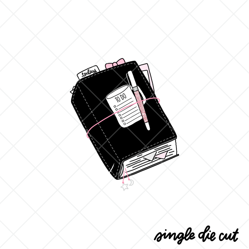 Black Closed Planner
