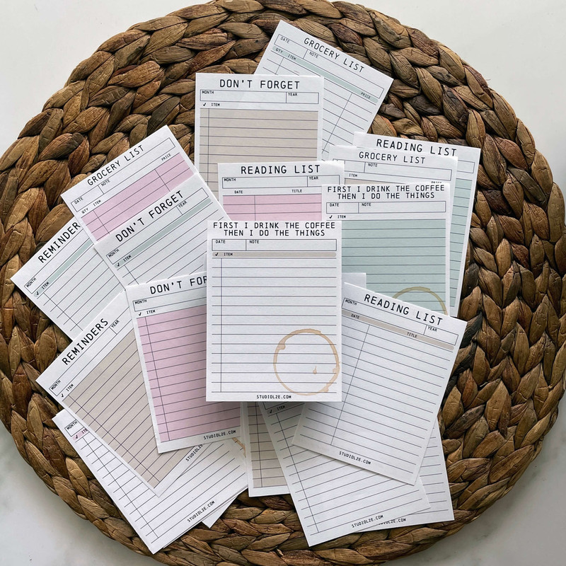 MORE guest check inspired printables