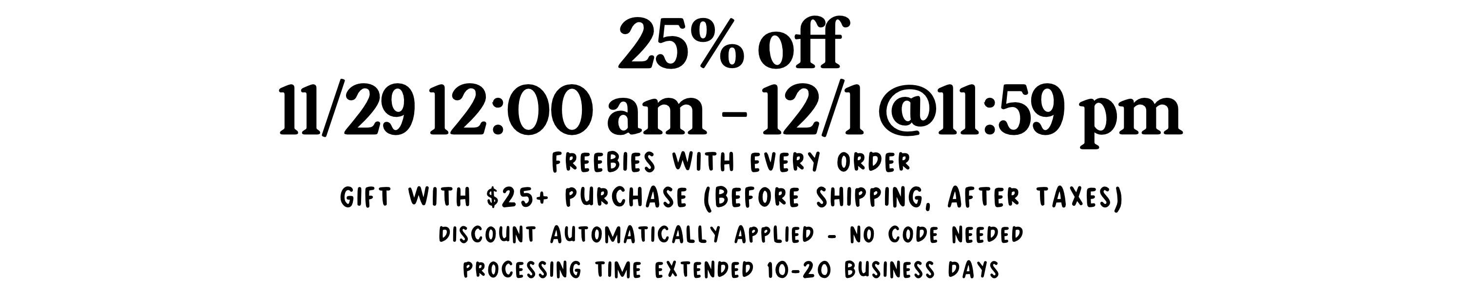 Black Friday 2025 Sale Info