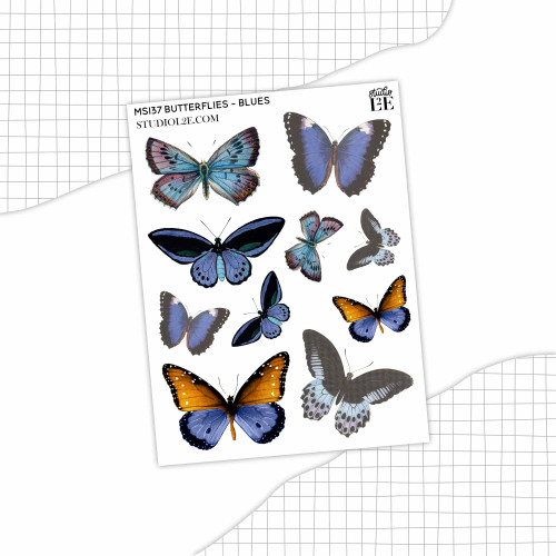 Blue Butterfly - stickers