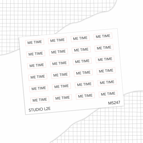 Me Time Minimal Text - STUDIO L2E