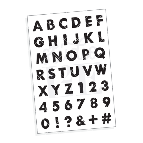 Big Bold Alphabet planner stamps by STUDIO L2E