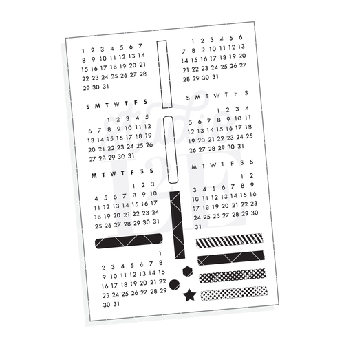 How to use the Calendar Builder stamp set