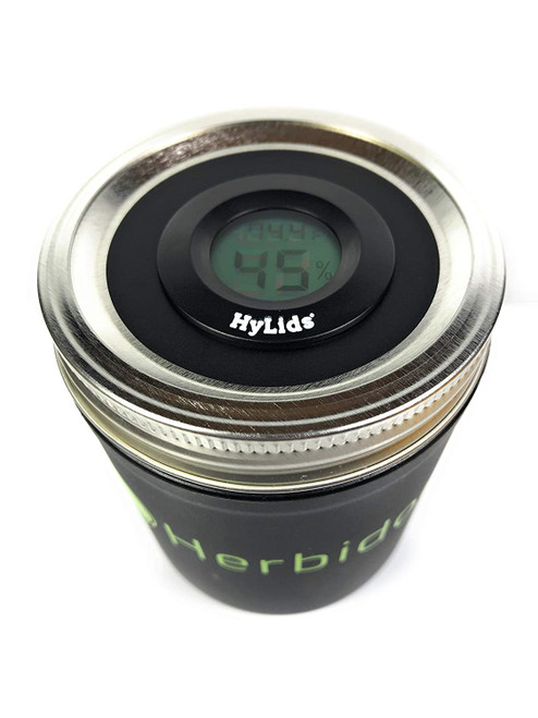 HyLids Hygrometer Lids - Digital - Fits on regular mouth Mason canning jars.