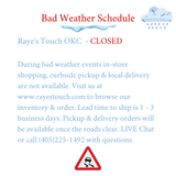 Bad Weather Schedule