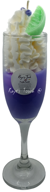 Raye's Touch original scent Purple Punch 5 oz Decorative Cocktail Candle