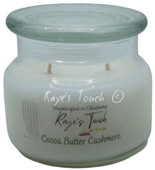 Cocoa Butter Cashmere 2-Wick 10 oz Candle w/Lid