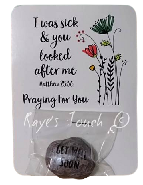 Get Well Soon Card & Stone