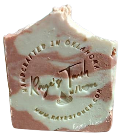 Raye's Touch Hydrating Skin Therapy Peppermint Swirl Soap Bar 5.5 oz