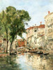 Small Canal In Venice 2 By Eugene Louis Boudin