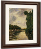 A River Near Dabbeville By Eugene Louis Boudin By Eugene Louis Boudin