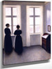 Figures By The Window By Vilhelm Hammershoi By Vilhelm Hammershoi