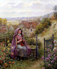 In The Garden1 By Daniel Ridgway Knight By Daniel Ridgway Knight
