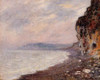 Cliffs At Pourville In The Fog By Claude Oscar Monet