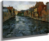 Riverside, View Of Abbeville By Fritz Thaulow