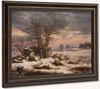 Winter Landscape Near Vordingborg By Johan Christian Dahl By Johan Christian Dahl