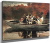 Dogs In A Boat Winslow Homer